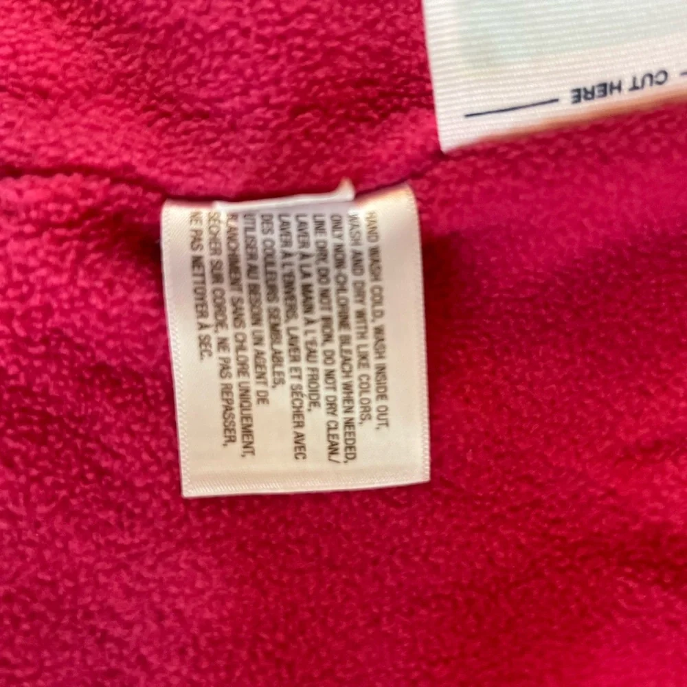 Old Navy Toddler Girls butterfly Red and Pink Puffer Vest 5T